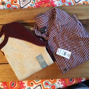 babyGAP Thermal and Button Down Combo size 4T